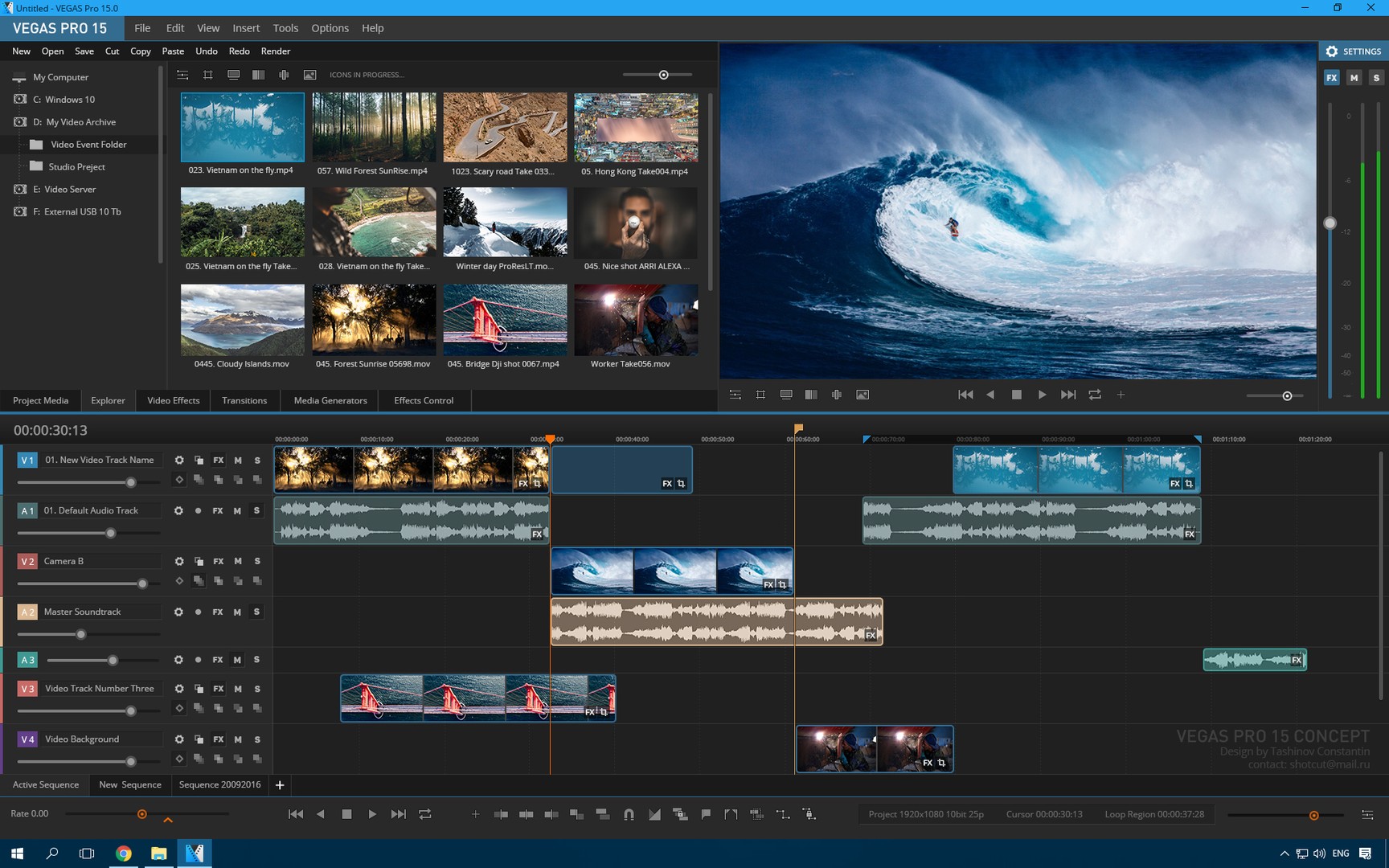 sony vegas video editing software free download