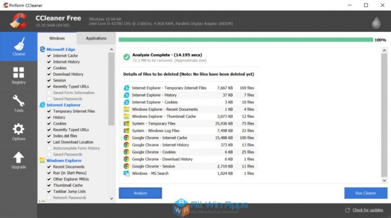 ccleaner free for windows 7